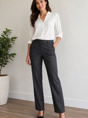 George Women's Classic Straight-Leg Dress Pants - 14R